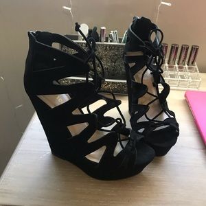 black heels